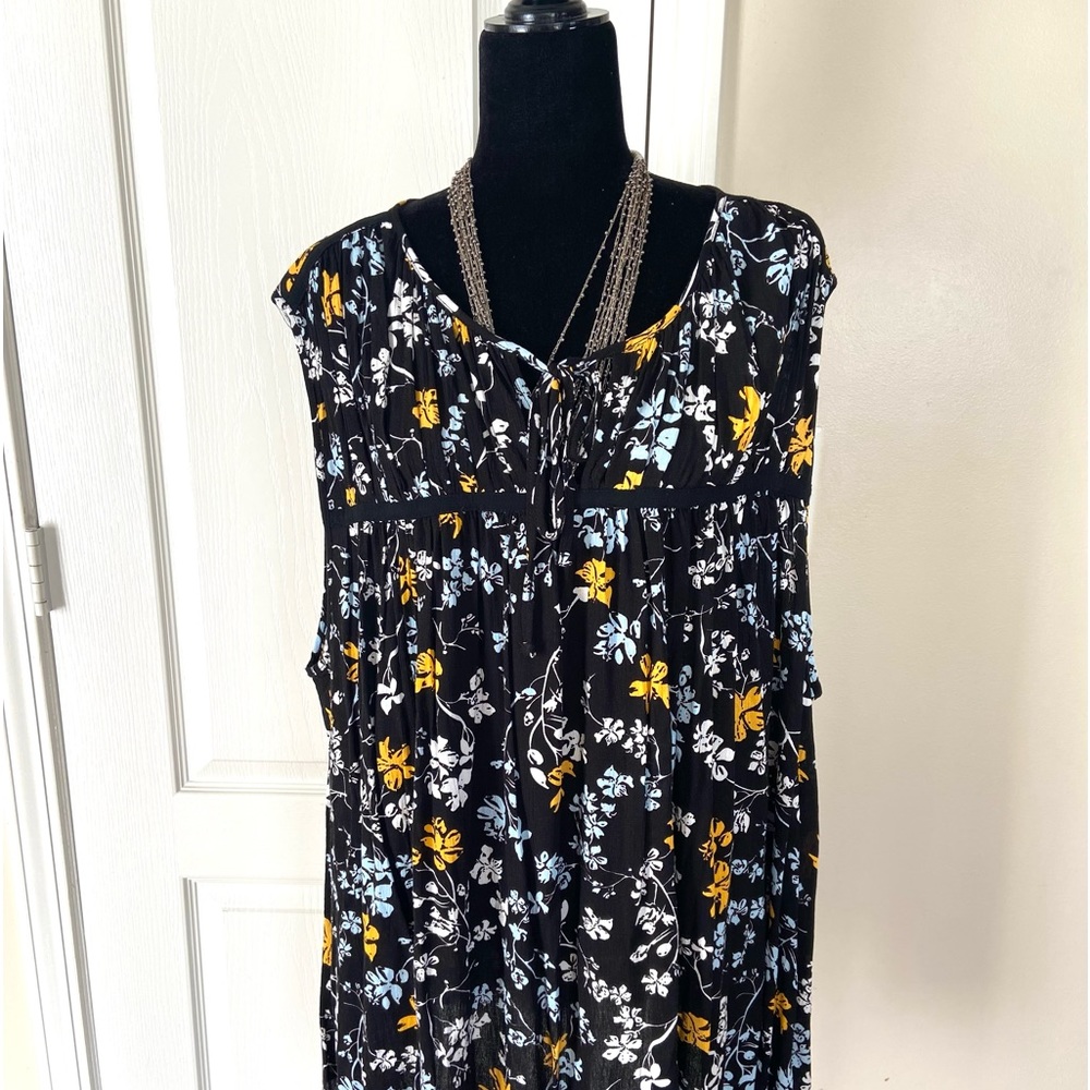 Lane Bryant Womens 28 Floral Blouse